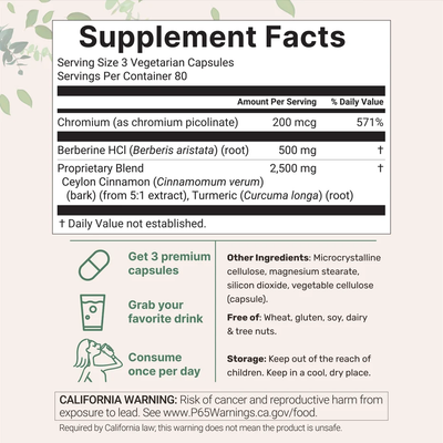 Berberine Blood Pressure & Blood Sugar Support